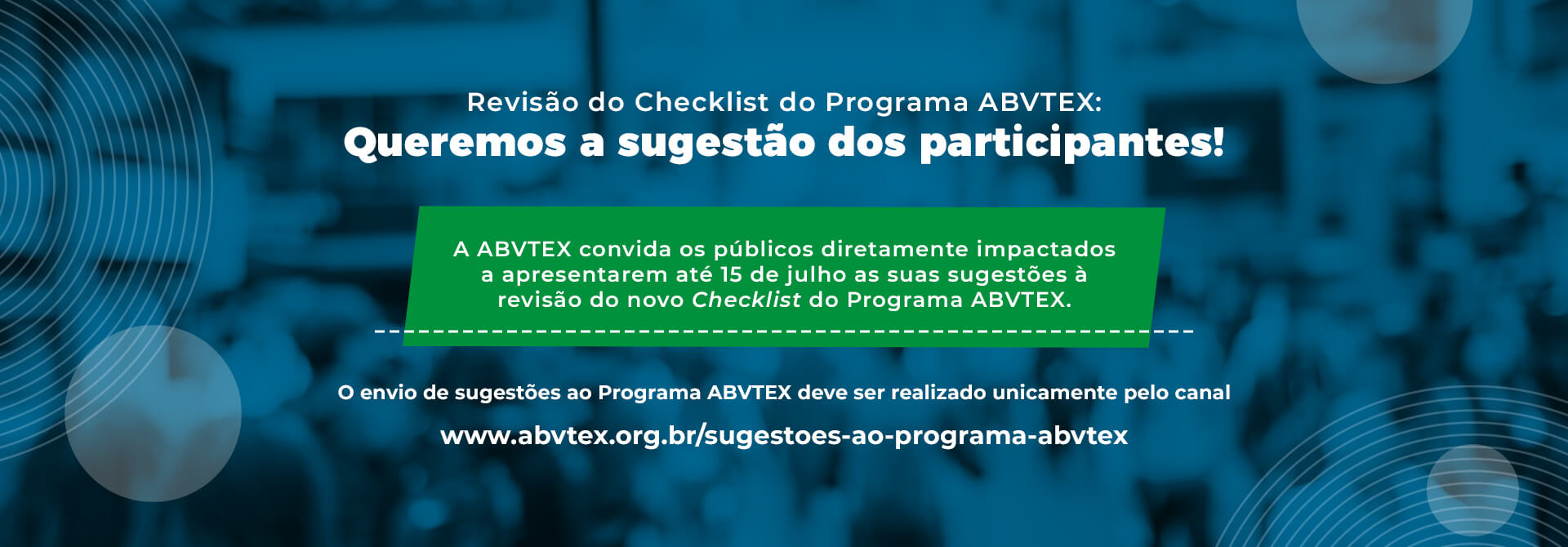 Sugestões à Minuta do Checklist do Programa ABVTEX – Versão 4.0